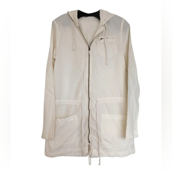 James Perse Sweaters - James Perse Off-White Parka zip up Jacket